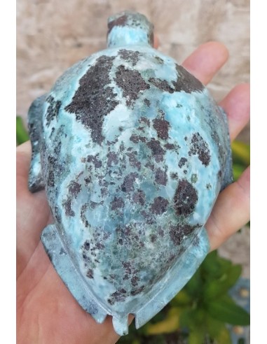 Tortuga larimar 918 g artesanía – Exclusiveminerals