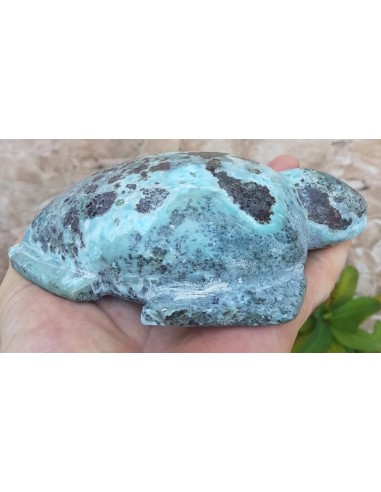 Tortuga larimar 918 g artesanía – Exclusiveminerals