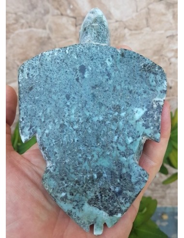 Tortuga larimar 918 g artesanía – Exclusiveminerals