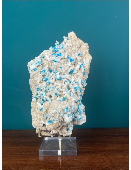 Cavansita y Estilbita XXL | Pune, India | Mineral Coleccionismo