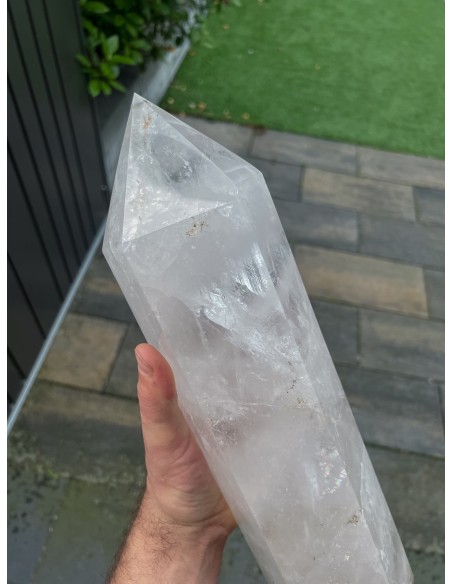 Obelisco Cristal de Roca AAA | 6,28 kg | Cuarzo Natural Brasil