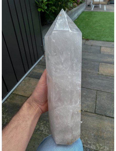 Obelisco Cristal de Roca AAA | 6,28 kg | Cuarzo Natural Brasil