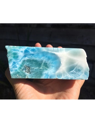 Larimar pulido 655 g – Cubo azul caribeño | Exclusive Minerals