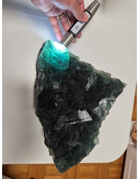 Fluorita verde cúbica 7,9 kg China – Exclusiveminerals