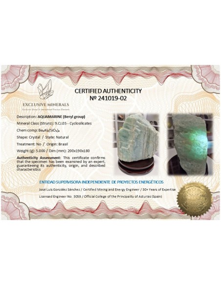 Aguamarina masiva 5 kg translúcida – Exclusiveminerals